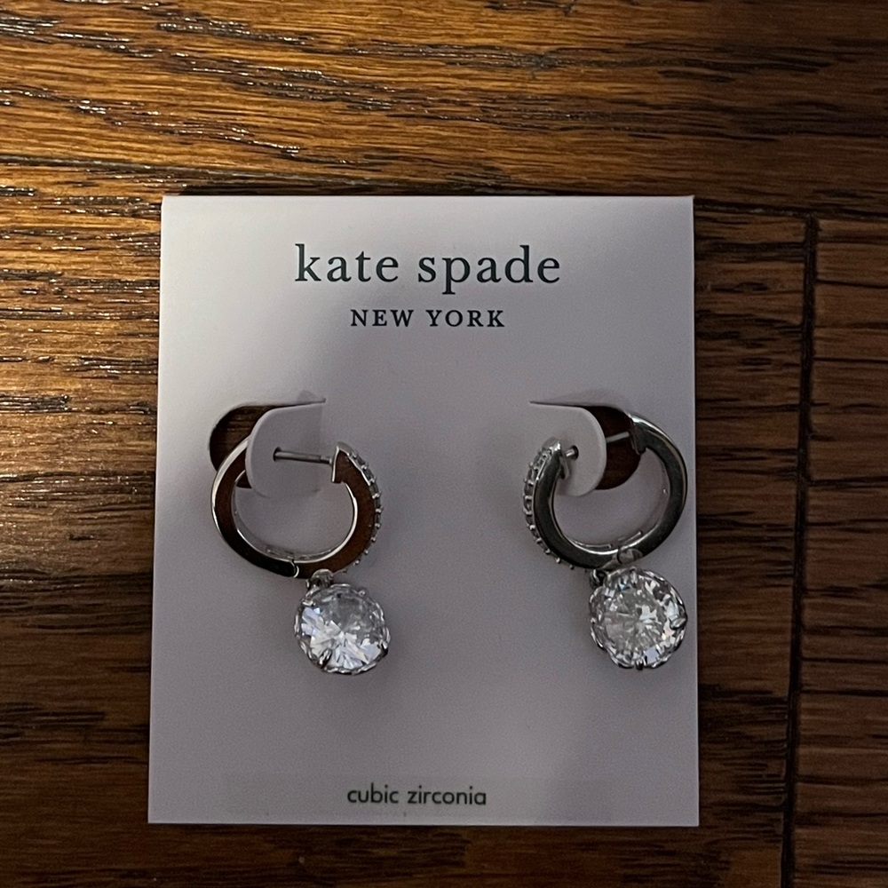 Kate spade earrings; never worn with tags